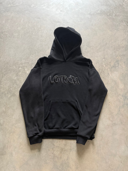 OG Cozy SZN Hoody check in on your mates (Black on black/grey)