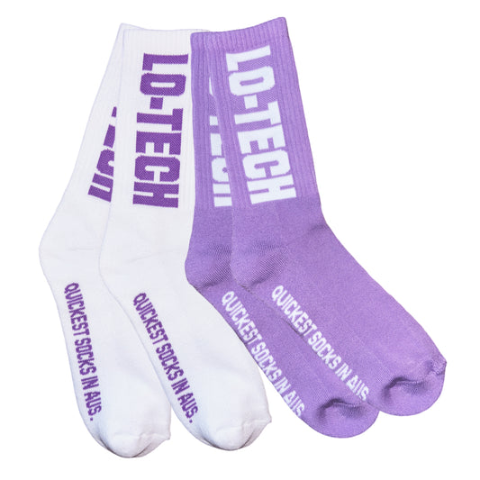 LO-TECH (PURPLE PEOPLE EATER SOCKS)