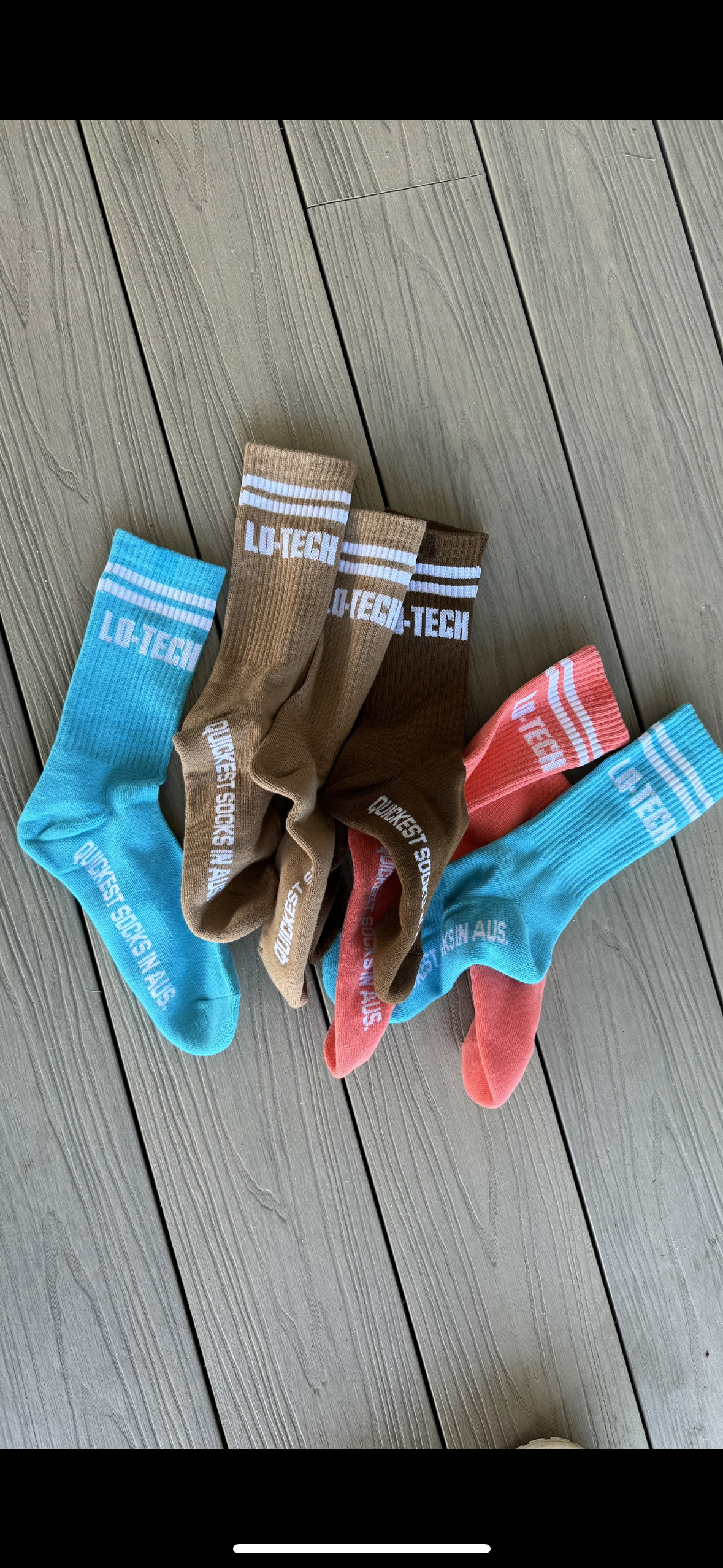 LO TECH RING SOCKS (BASIC B*TCH BROWNS)