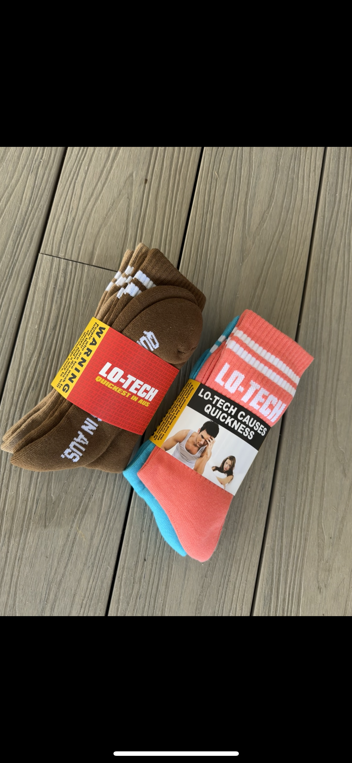 LO TECH RING SOCKS (BASIC B*TCH BROWNS)