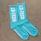 Lo-Tech OG logo (Cotton candy blue, black with cotton candy blue)