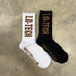 LEOPARD SOCKS  (Black/white) Two pack