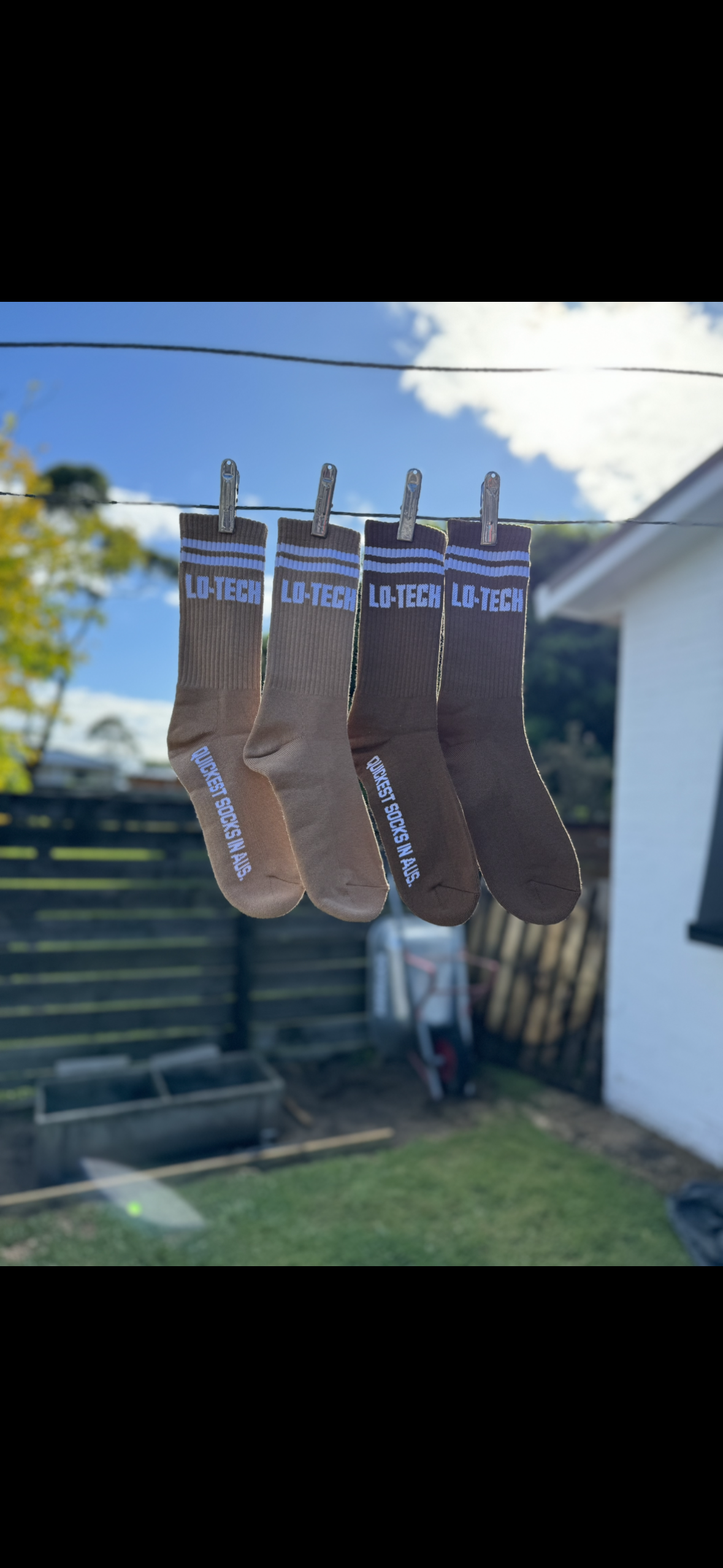 LO TECH RING SOCKS (BASIC B*TCH BROWNS)