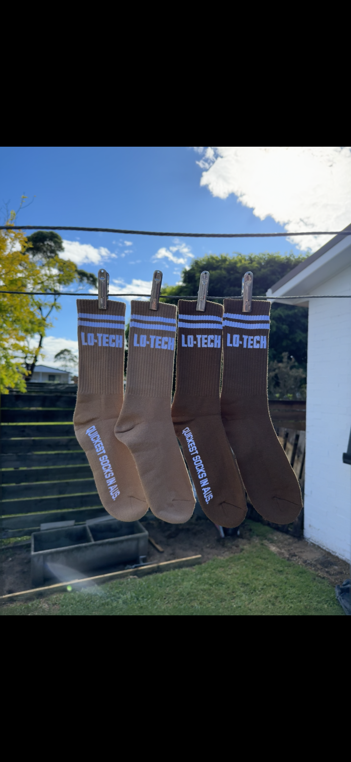 LO TECH RING SOCKS (BASIC B*TCH BROWNS)