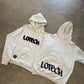 OG Cozy SZN Hoody Grey Merle (NAVY Logo)